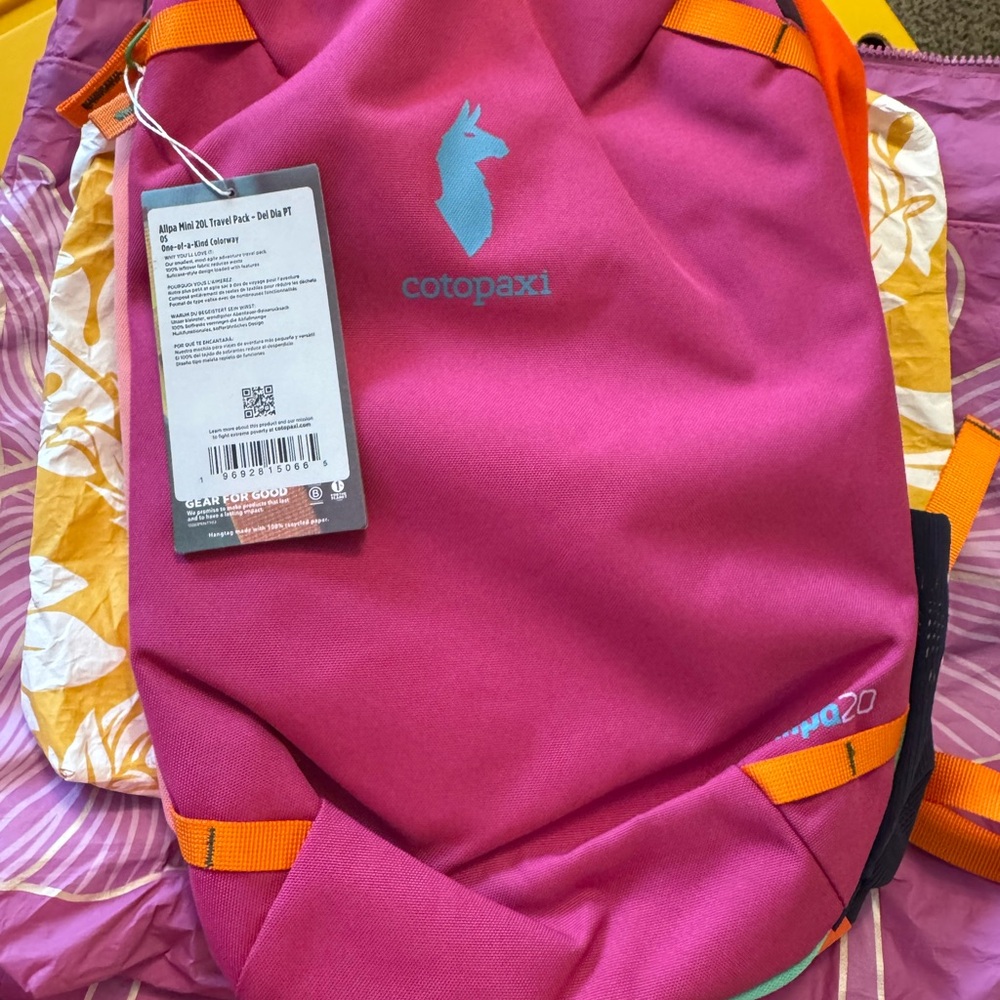 Cotopaxi Women's Pink Allpa Mini Travel Pack